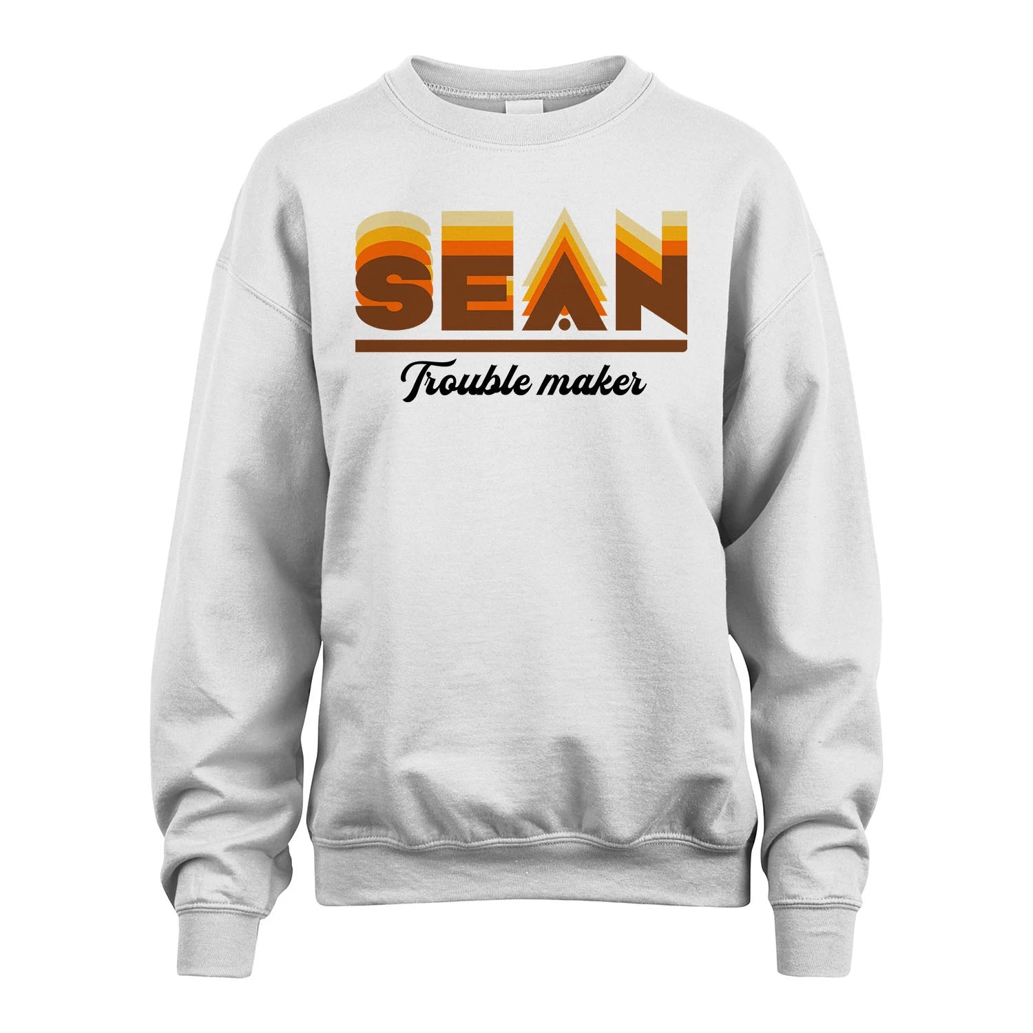 Your Name Trouble Maker Funny Shirt SEAN M1-34