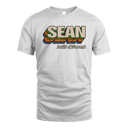 Your Name Built Different Retro Shirt SEAN M1-26