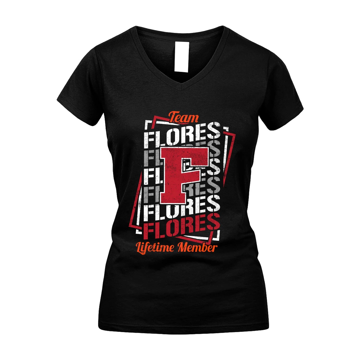 Team Your Name Lifetime Member Sporty Shirt FLORES M1-25