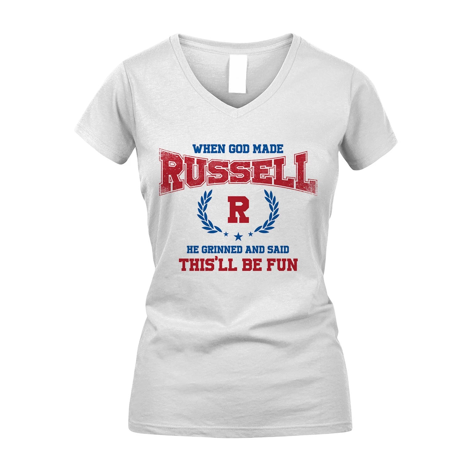 When God Made He Grinned And Said This'll Be Fun Shirt RUSSELL M1-12