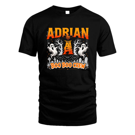 Boo Boo Crew Halloween Custom Name Shirt ADRIAN M1-28