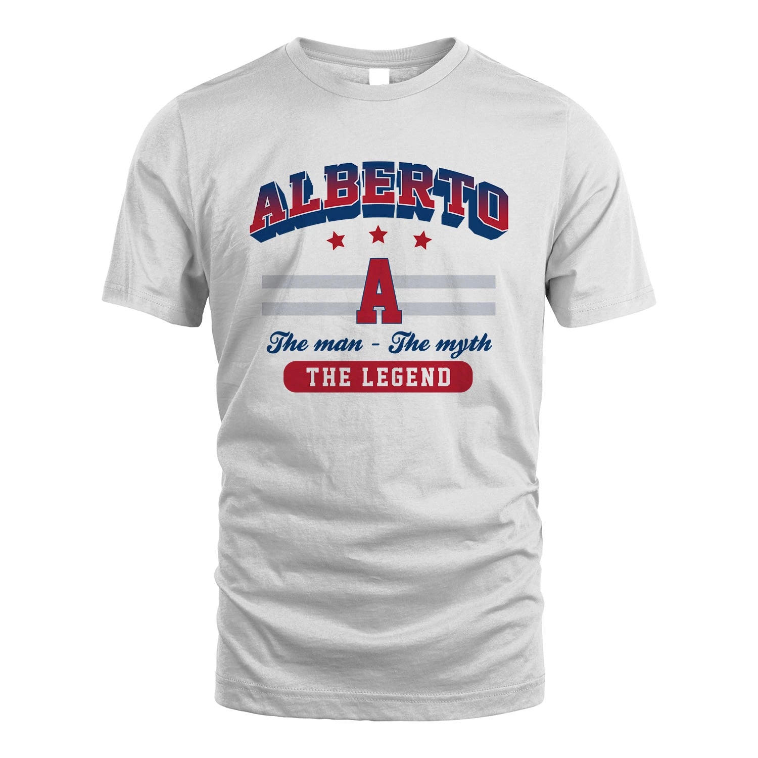 The Man The Myth The Legend With Your Name Shirt ALBERTO M1-35
