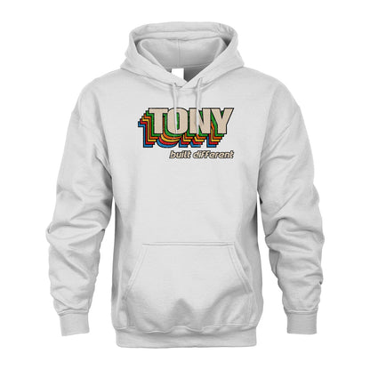Your Name Built Different Retro Shirt TONY M1-26