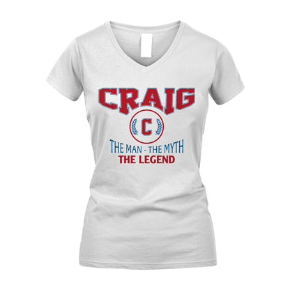 The Man The Myth The Legend Jet Style Shirt CRAIG M1-9