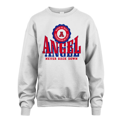Your Name Never Back Down Shirt ANGEL M1-33