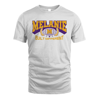 Your Name Built Different Sporty Shirt MELANIE M1-32