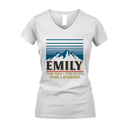 The Man The Myth The Legend Vintage Mountain Shirt EMILY M1-19
