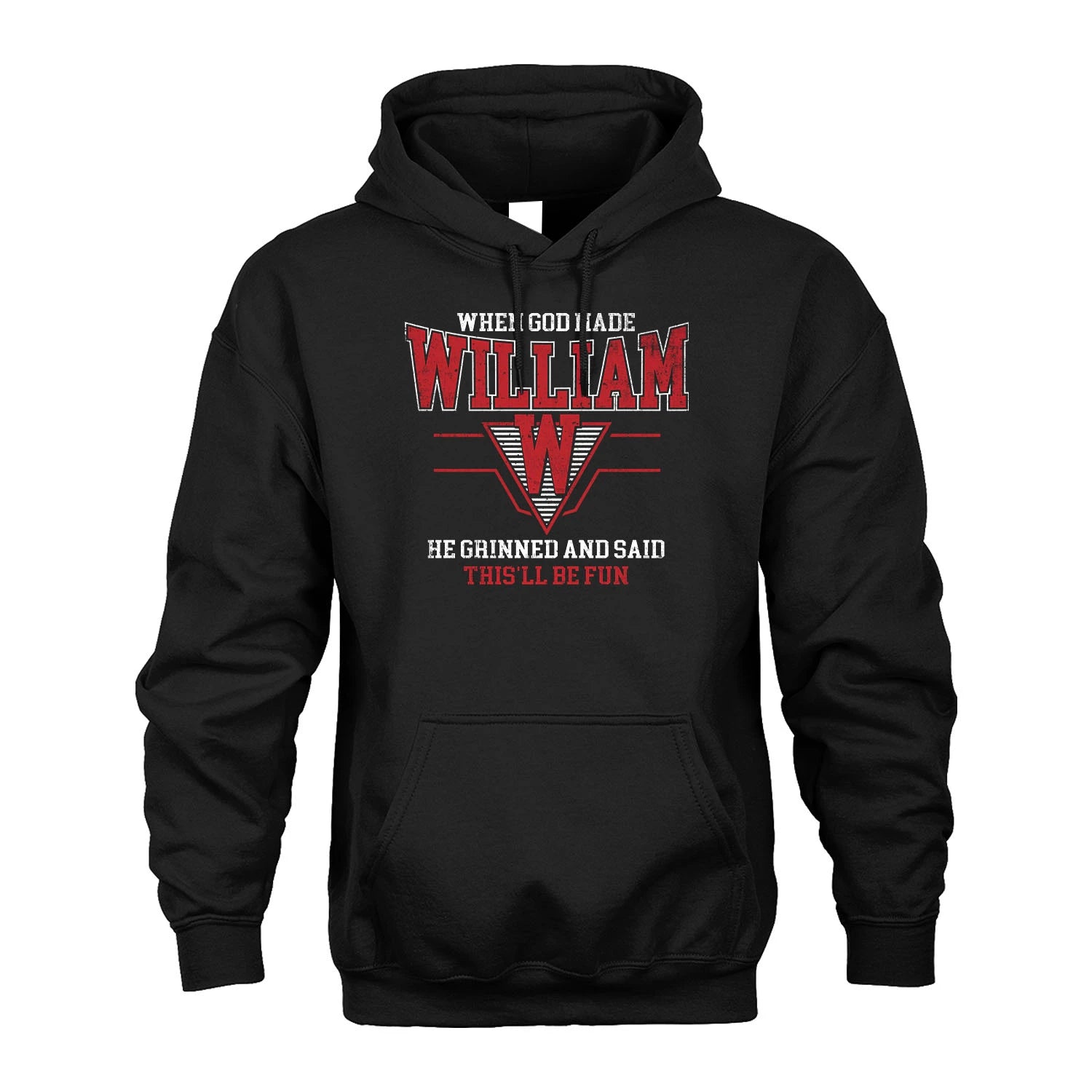 When God Made Your Name He Grinned And Said This'll Be Fun Baseball Shirt WILLIAM M1-29