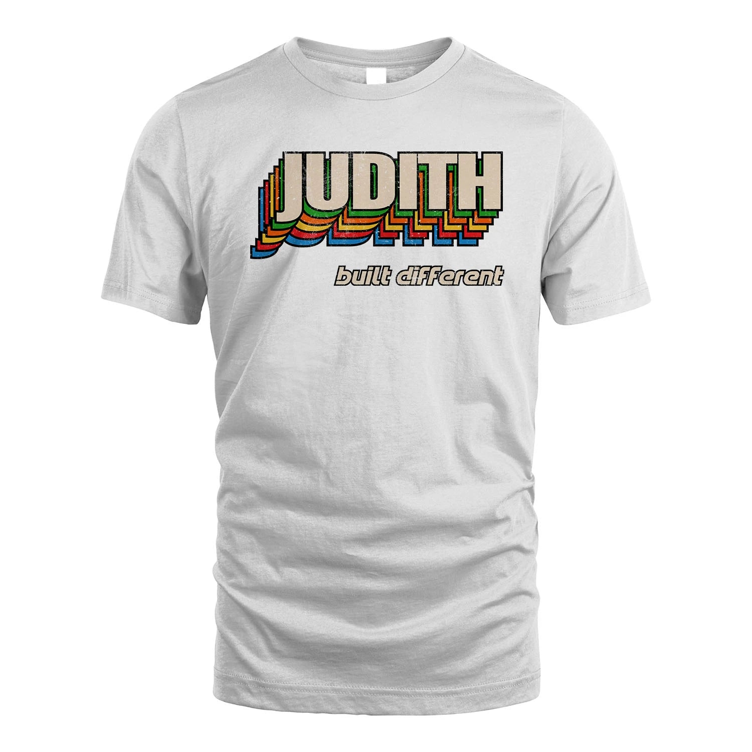 Your Name Built Different Retro Shirt JUDITH M1-26