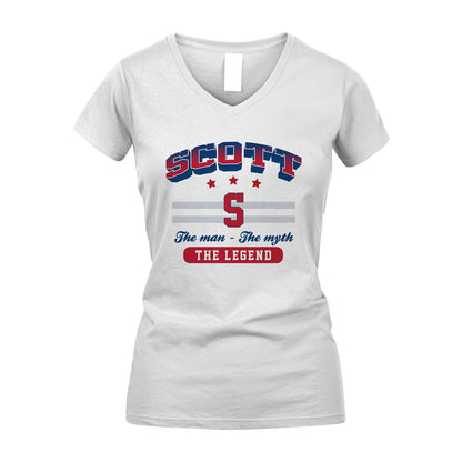 The Man The Myth The Legend With Your Name Shirt SCOTT M1-35