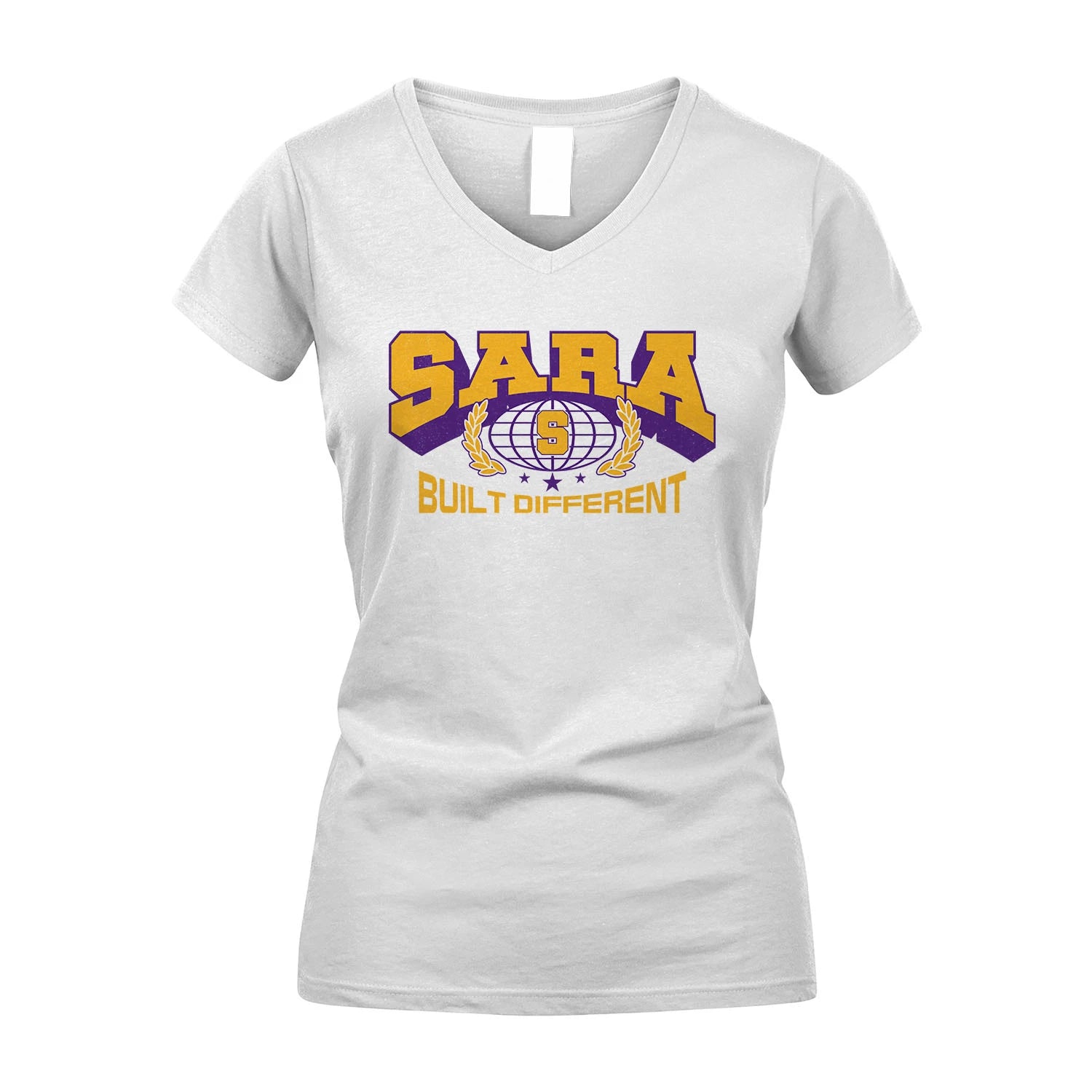Your Name Built Different Sporty Shirt SARA M1-32