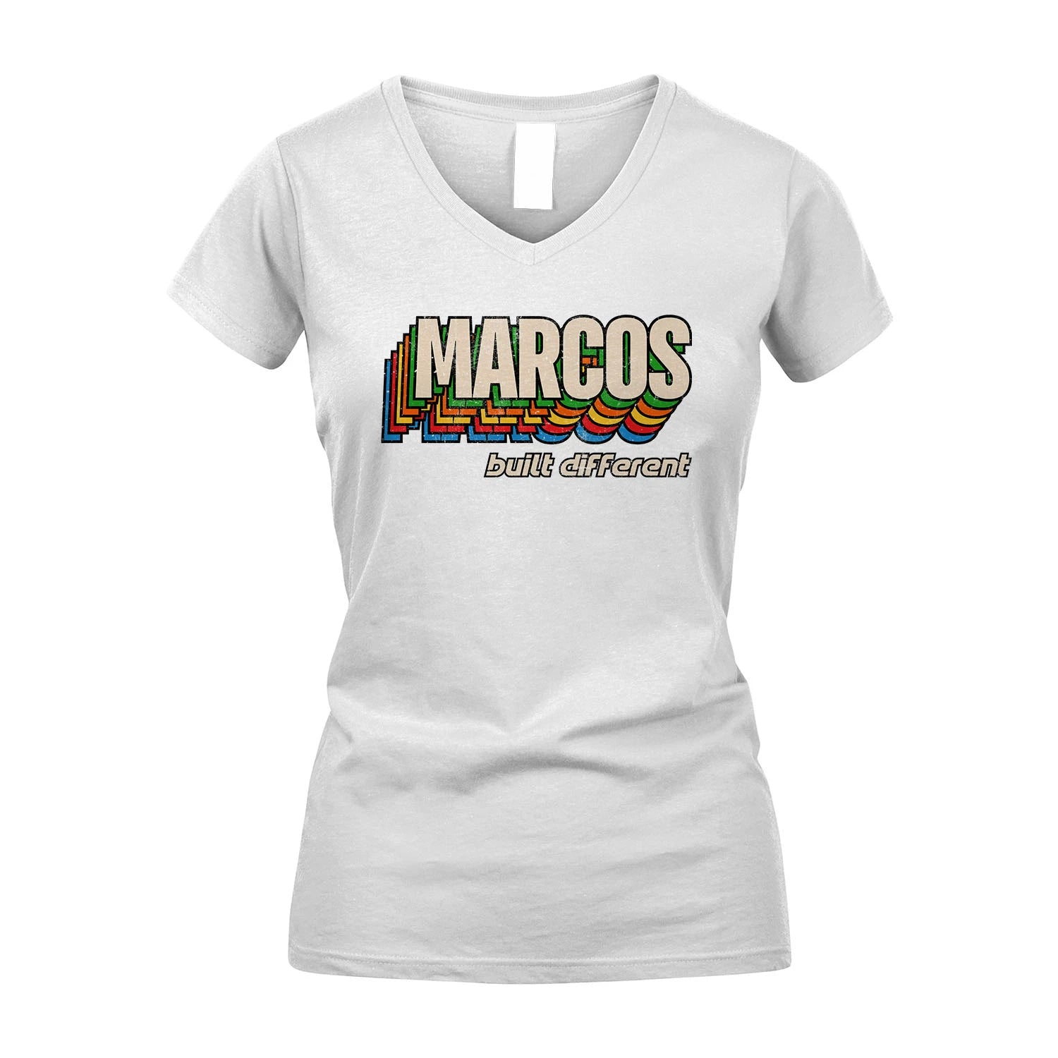 Your Name Built Different Retro Shirt MARCOS M1-26