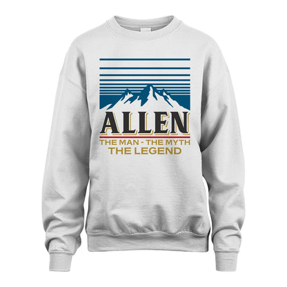 The Man The Myth The Legend Vintage Mountain Shirt ALLEN M1-19