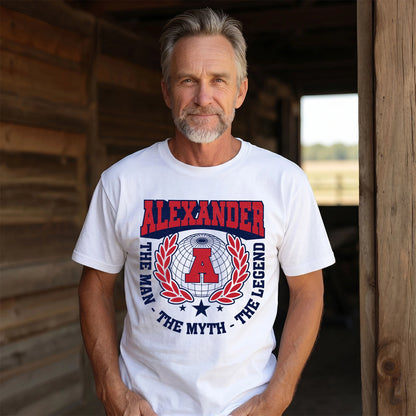 The Man The Myth The Legend Logo Shirt ALEXANDER M1-30