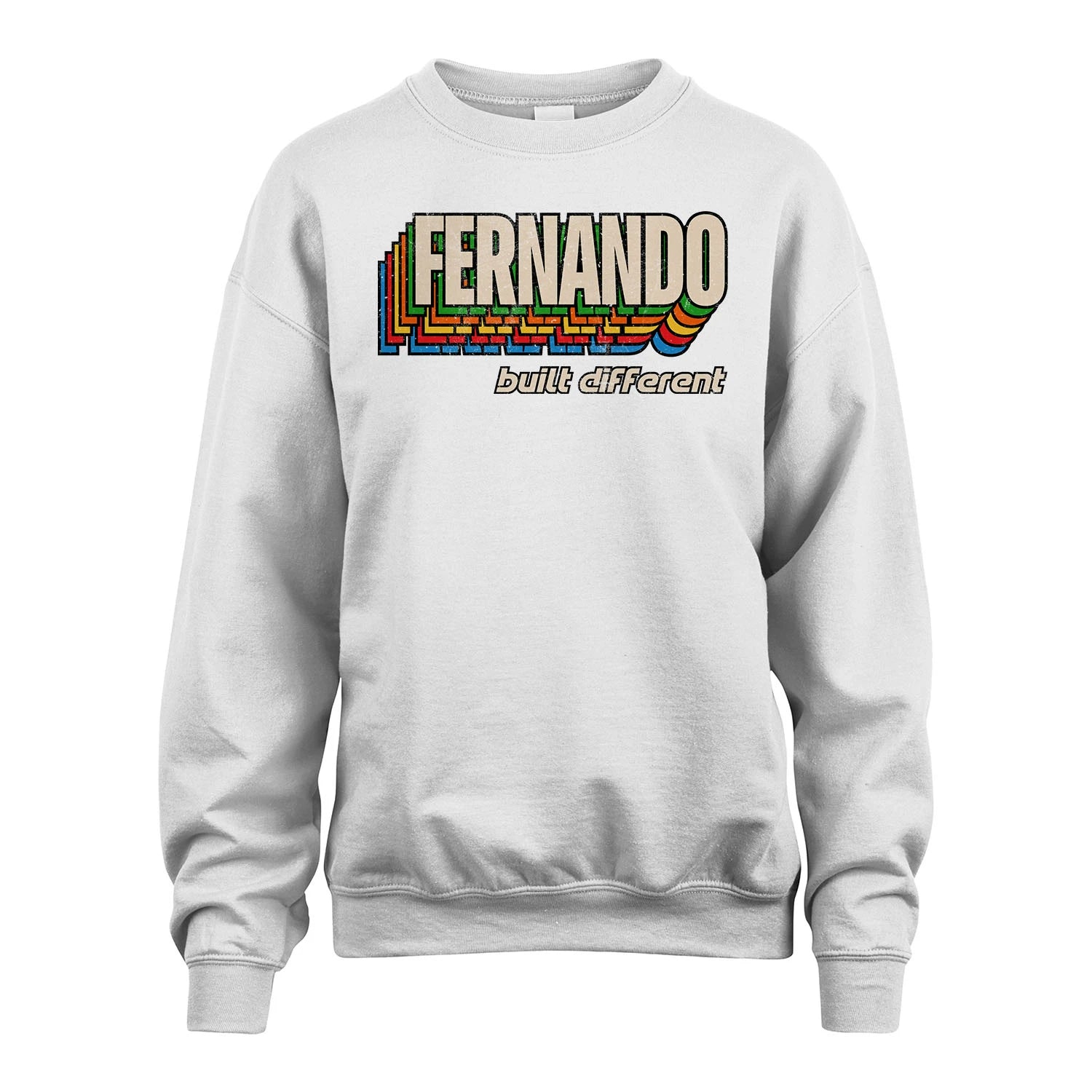 Your Name Built Different Retro Shirt FERNANDO M1-26