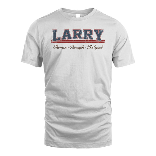 The Man The Myth The Legend Vintage Shirt LARRY M1-6
