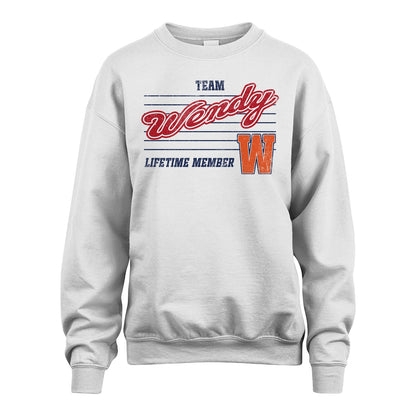 Team Your Name Lifetime Member Vintage Shirt WENDY M1-24