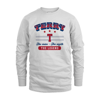 The Man The Myth The Legend With Your Name Shirt TERRY M1-35