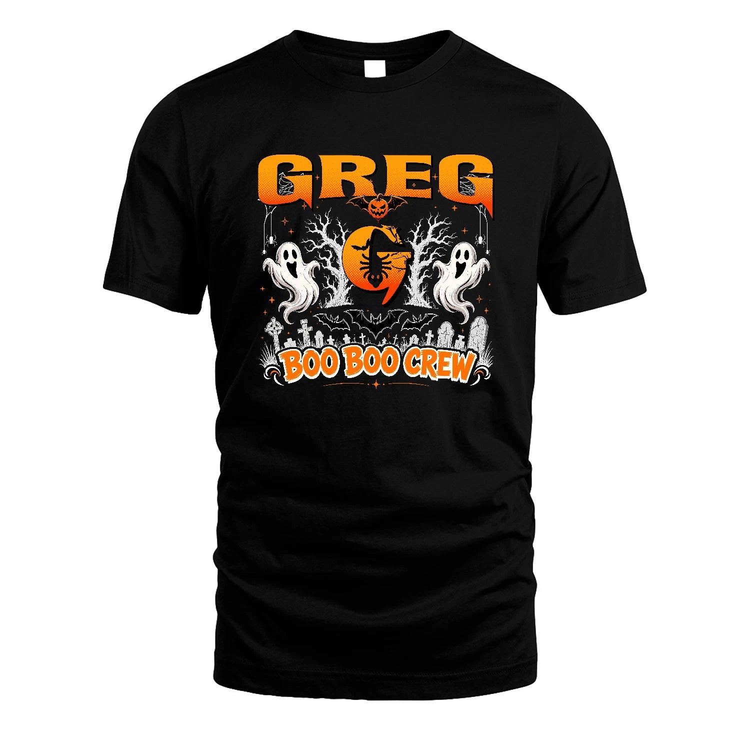 Boo Boo Crew Halloween Custom Name Shirt GREG M1-28
