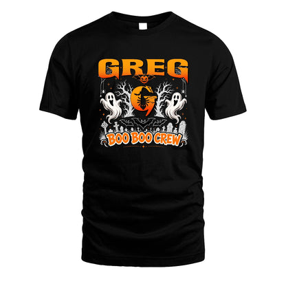 Boo Boo Crew Halloween Custom Name Shirt GREG M1-28
