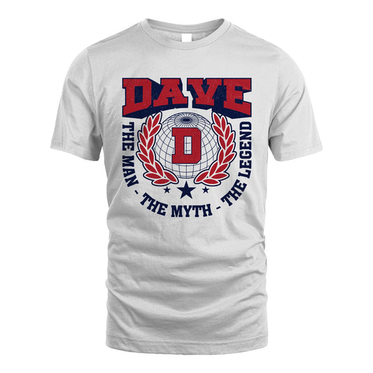 The Man The Myth The Legend Logo Shirt DAVE M1-30
