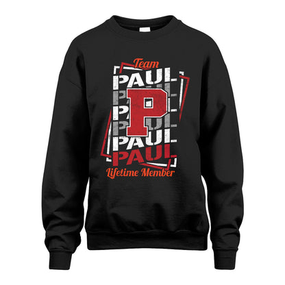 Team Your Name Lifetime Member Sporty Shirt PAUL M1-25