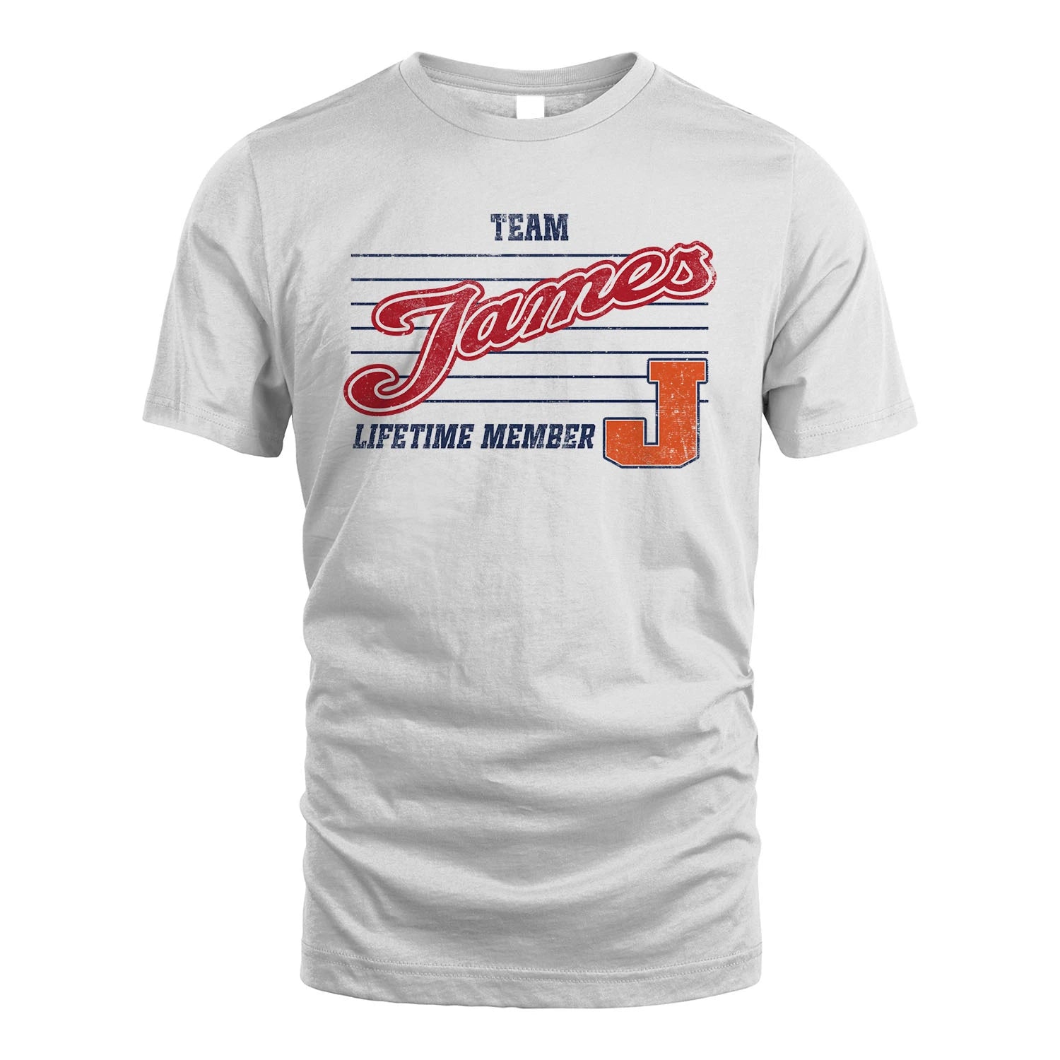 Team Your Name Lifetime Member Vintage Shirt JAMES M1-24
