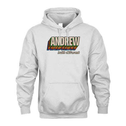 Your Name Built Different Retro Shirt ANDREW M1-26