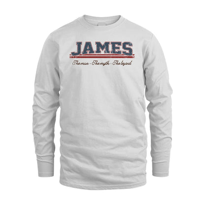 The Man The Myth The Legend Vintage Shirt JAMES M1-6
