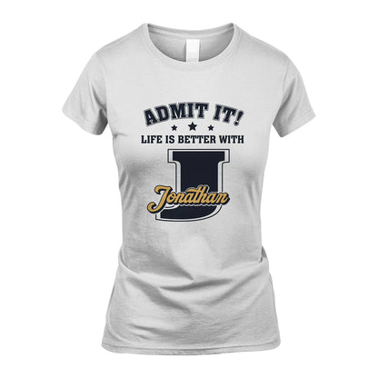 Life Is Better With Your Name Shirt JONATHAN M1-17