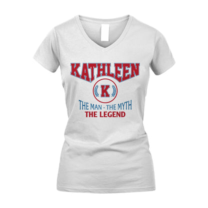 The Man The Myth The Legend Jet Style Shirt KATHLEEN M1-9