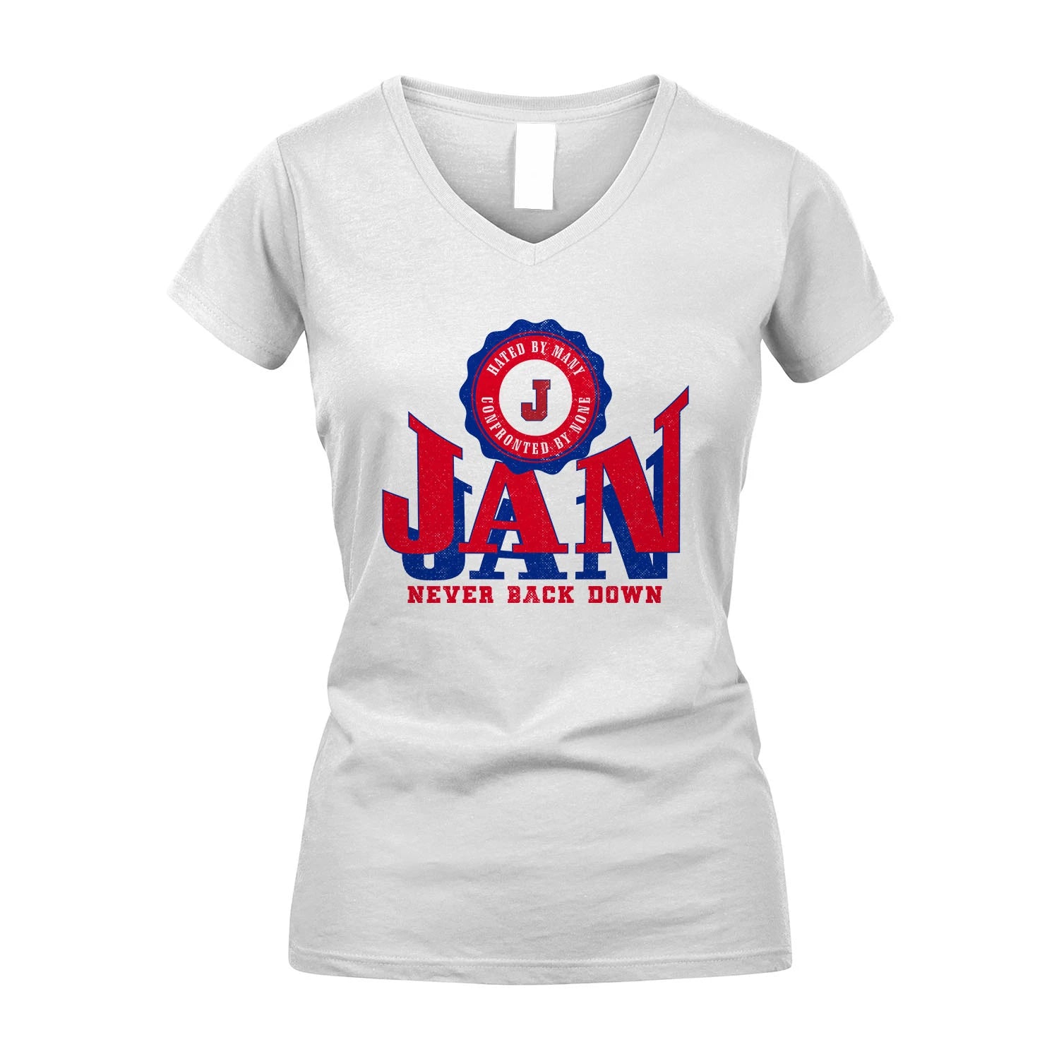 Your Name Never Back Down Shirt JAN M1-33