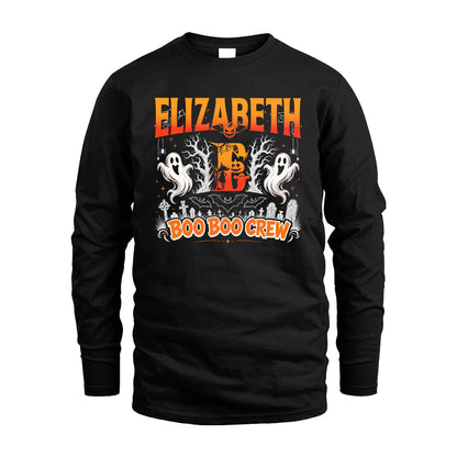 Boo Boo Crew Halloween Custom Name Shirt ELIZABETH M1-28