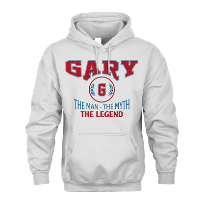 The Man The Myth The Legend Jet Style Shirt GARY M1-9