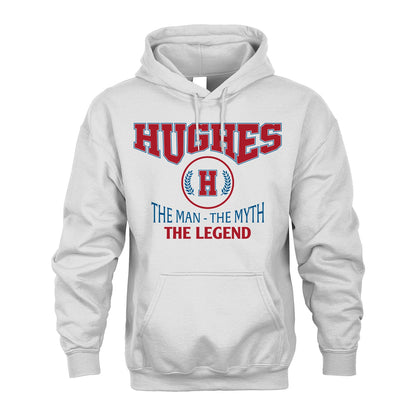 The Man The Myth The Legend Jet Style Shirt HUGHES M1-9