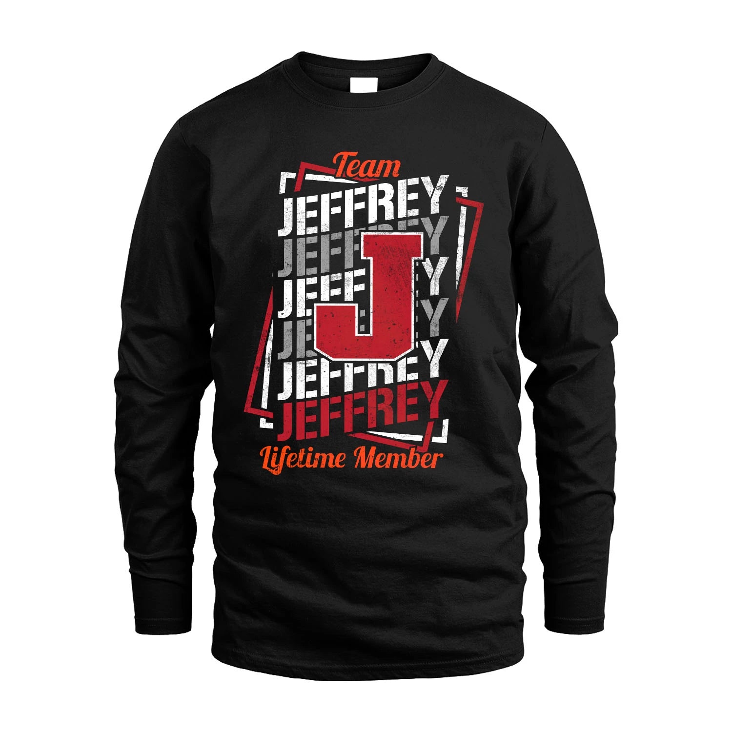 Team Your Name Lifetime Member Sporty Shirt JEFFREY M1-25