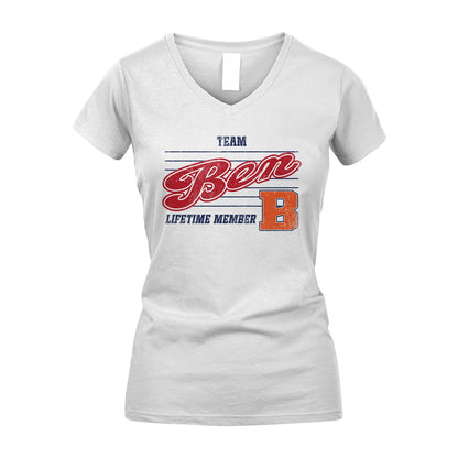 Team Your Name Lifetime Member Vintage Shirt BEN M1-24