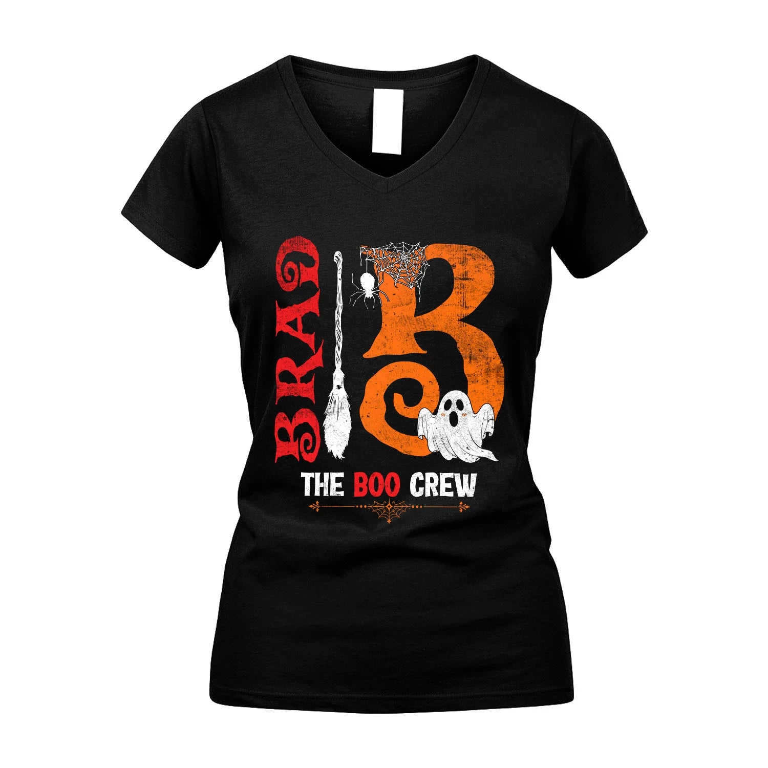 The Boo Crew Halloween With Your Name Shirt BRAD M1-23