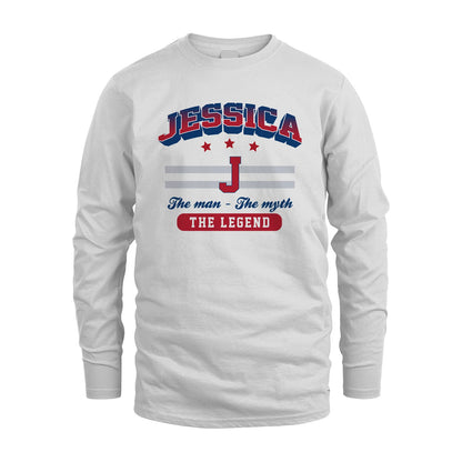 The Man The Myth The Legend With Your Name Shirt JESSICA M1-35