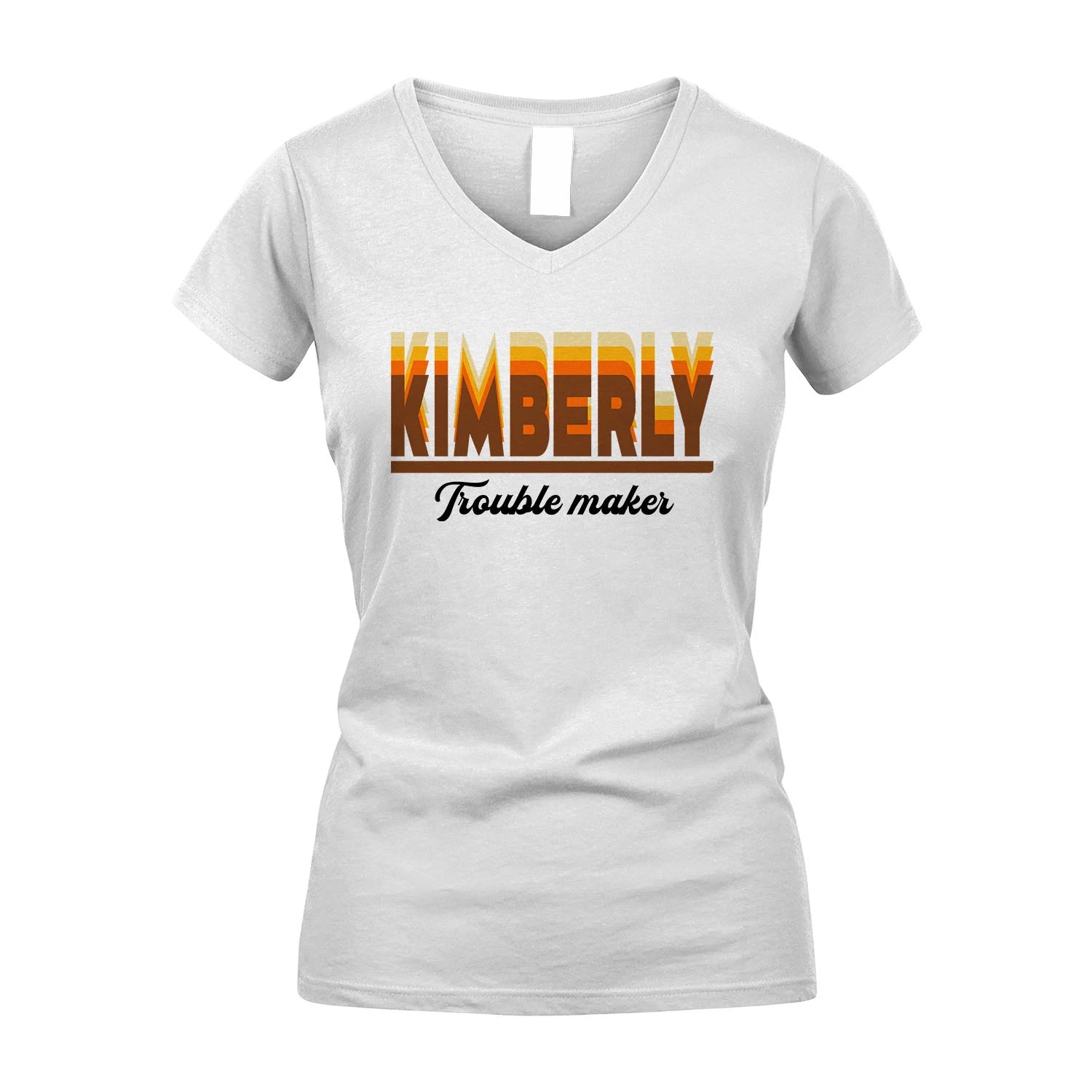 Your Name Trouble Maker Funny Shirt KIMBERLY M1-34