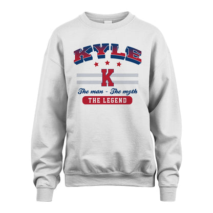 The Man The Myth The Legend With Your Name Shirt KYLE M1-35