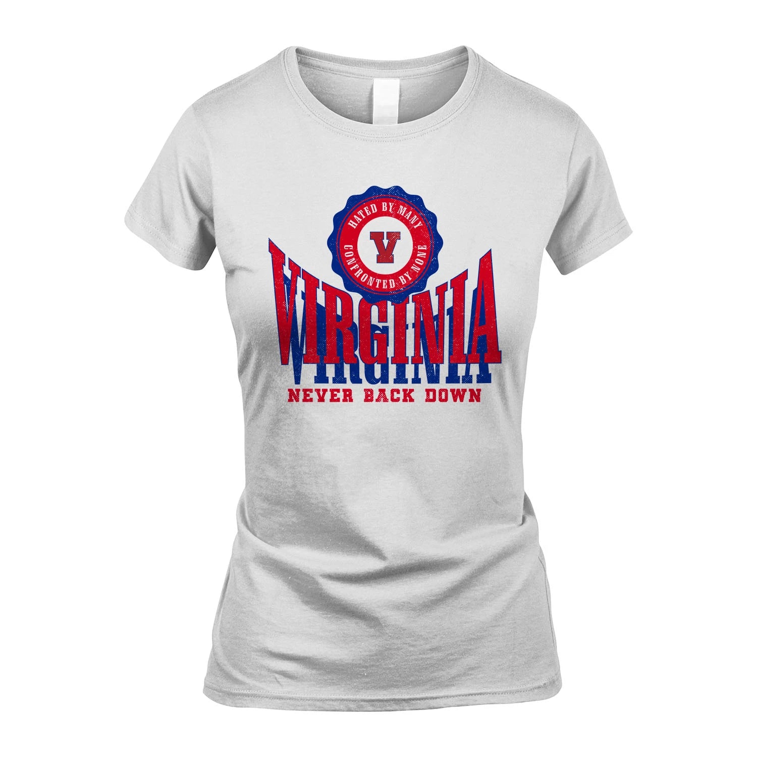 Your Name Never Back Down Shirt VIRGINIA M1-33