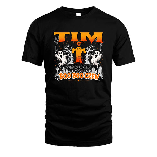 Boo Boo Crew Halloween Custom Name Shirt TIM M1-28