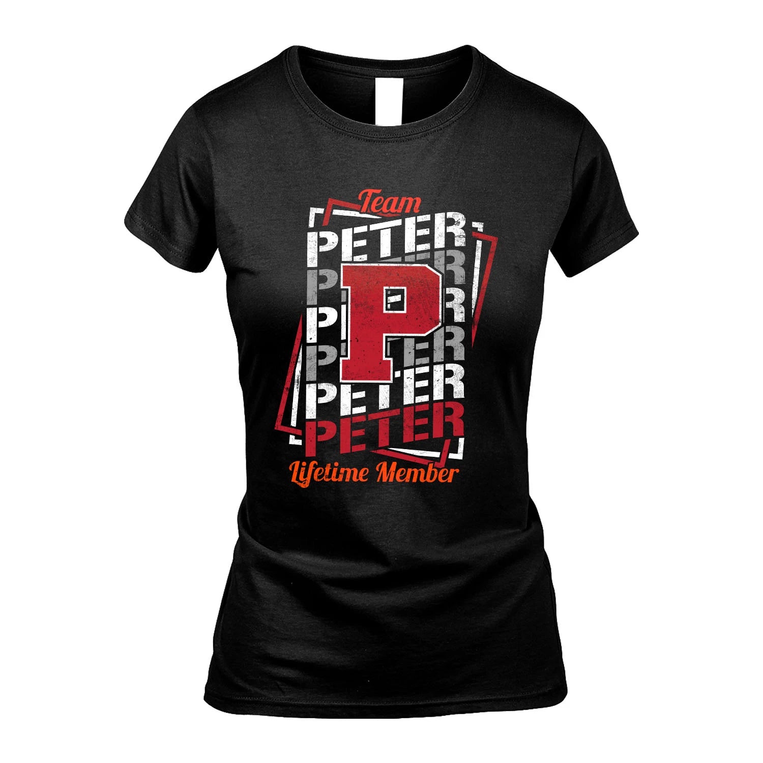 Team Your Name Lifetime Member Sporty Shirt PETER M1-25