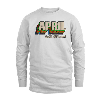 Your Name Built Different Retro Shirt APRIL M1-26