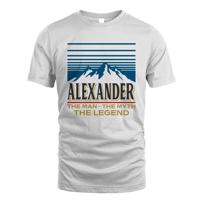 The Man The Myth The Legend Vintage Mountain Shirt ALEXANDER M1-19