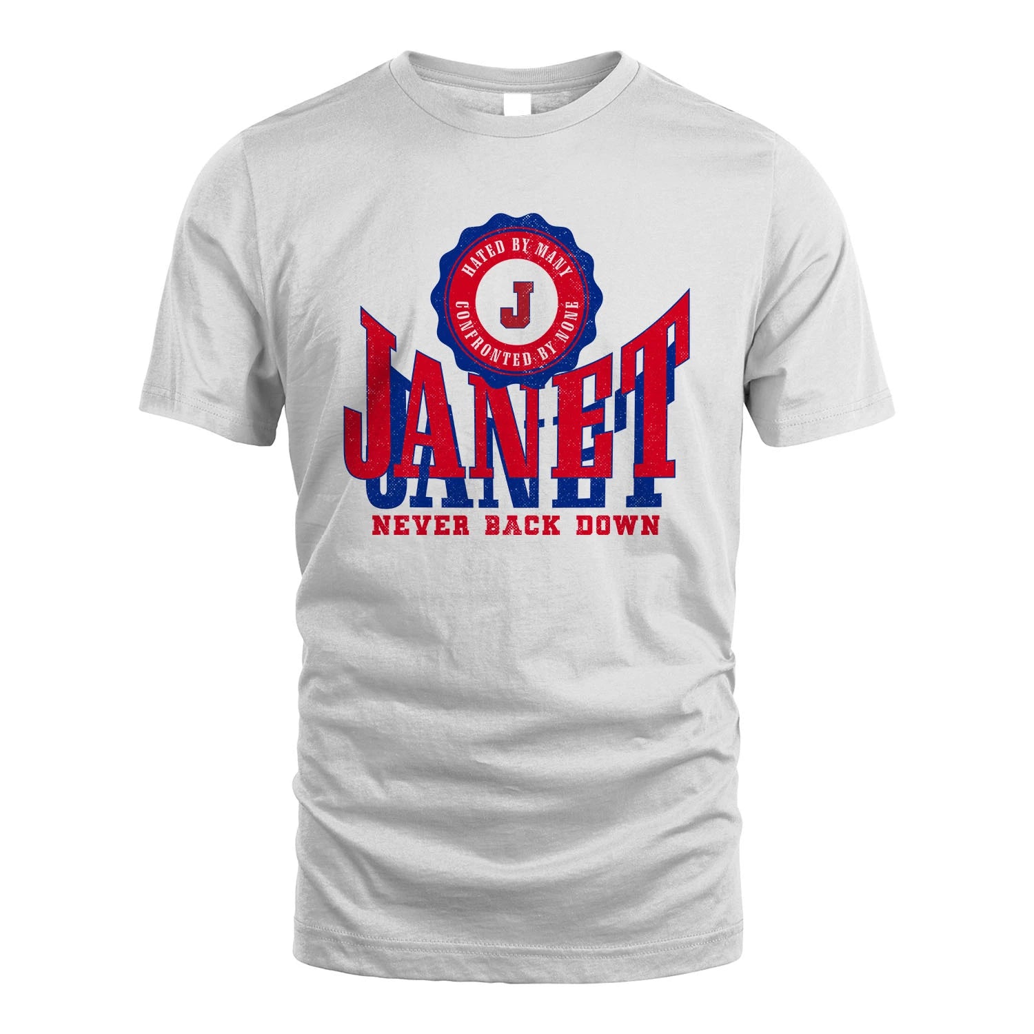 Your Name Never Back Down Shirt JANET M1-33