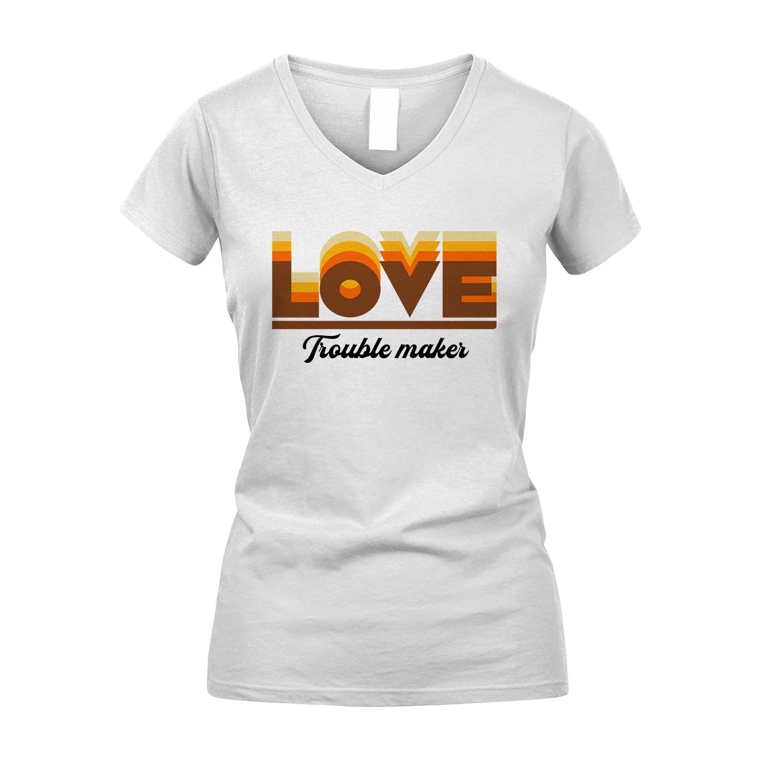 Your Name Trouble Maker Funny Shirt LOVE M1-34
