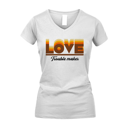Your Name Trouble Maker Funny Shirt LOVE M1-34