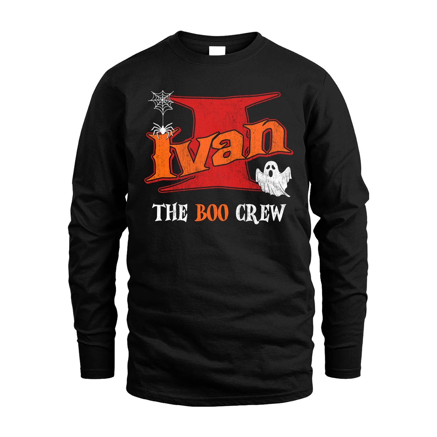 The Boo Crew Halloween Custom Name Shirt IVAN M1-22